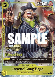 Capone"Gang"Bege (CS 2023 Top Players Pack) [Finalist] (OP04-100) - One Piece Promotion Cards Foil