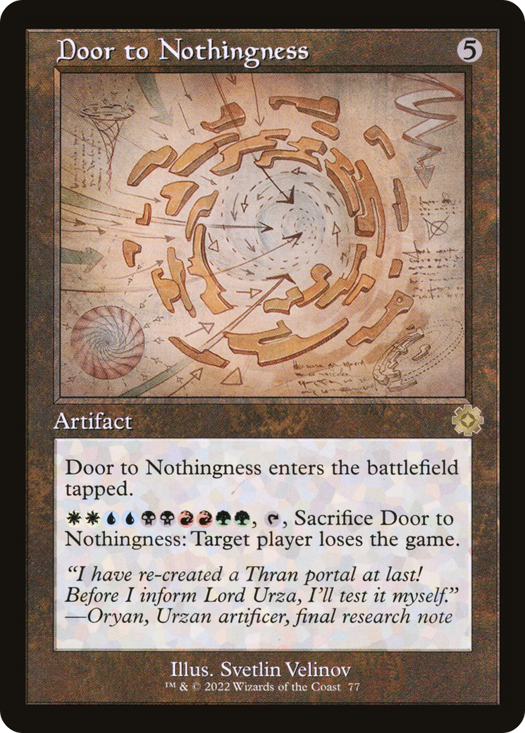 Door to Nothingness (BRR-077) - The Brothers' War Retro Artifacts Foil