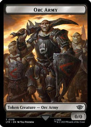 Orc Army (0019) // Food (0022) Double-Sided Token (Surge Foil) (LTR-19 // 22) - The Lord of the Rings: Tales of Middle-earth Foil