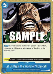 Let Us Begin the World of Violence!! (OP05-059) - Awakening of the New Era: 1st Anniversary Tournament Cards