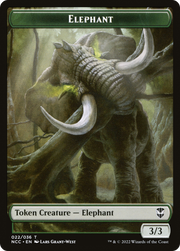 Elephant (TNCC-022) - New Capenna Commander Tokens Foil