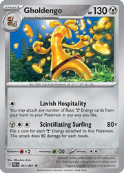 Gholdengo 067/091  - Reverse Holofoil SV Paldean Fates - Rare