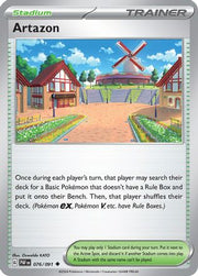 Artazon 076/091  - Reverse Holofoil SV Paldean Fates - Uncommon