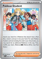Paldean Student 085/091  - Reverse Holofoil SV Paldean Fates - Common