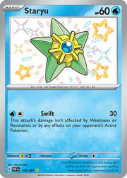 Staryu 118/091  - Holofoil SV Paldean Fates - Shiny Rare