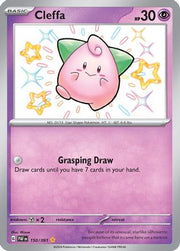 Cleffa 150/091  - Holofoil SV Paldean Fates - Shiny Rare