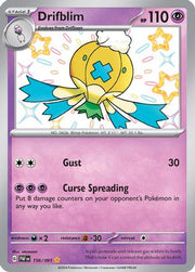 Drifblim 156/091  - Holofoil SV Paldean Fates - Shiny Rare