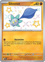 Glimmet 179/091  - Holofoil SV Paldean Fates - Shiny Rare