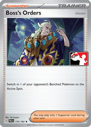 Boss's Orders 172/193  - Holofoil Prize Pack Series Cards - Rare