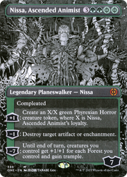 Nissa, Ascended Animist (ONE-339) - Phyrexia: All Will Be One: (Showcase) (Borderless)
