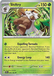 Shiftry 005/162  - Reverse Holofoil SV05 Temporal Forces - Uncommon