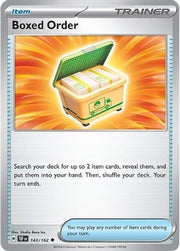 Boxed Order 143/162  - Reverse Holofoil SV05 Temporal Forces - Uncommon