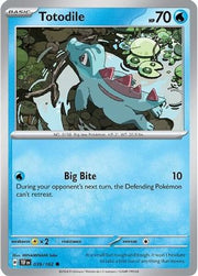 Totodile 039/162  SV05 Temporal Forces - Common