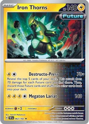 Iron Thorns 062/162  - Holofoil SV05 Temporal Forces - Rare