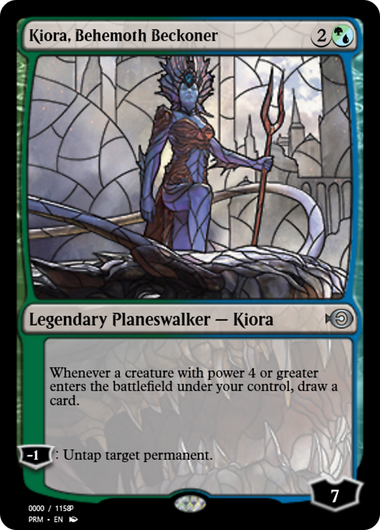 Kiora, Behemoth Beckoner (PRM-78027) - Magic Online Promos