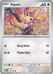 Aipom 137/167  - Reverse Holofoil SV06 Twilight Masquerade - Common