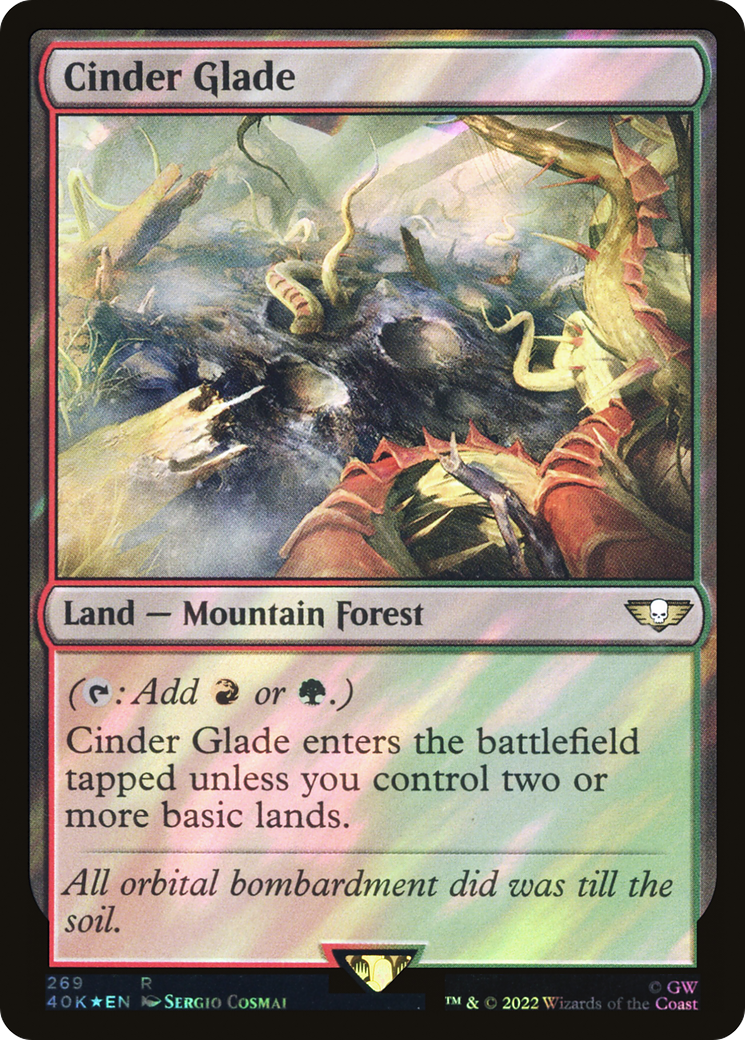 Cinder Glade (40K-269) - Warhammer 40,000 Commander Foil