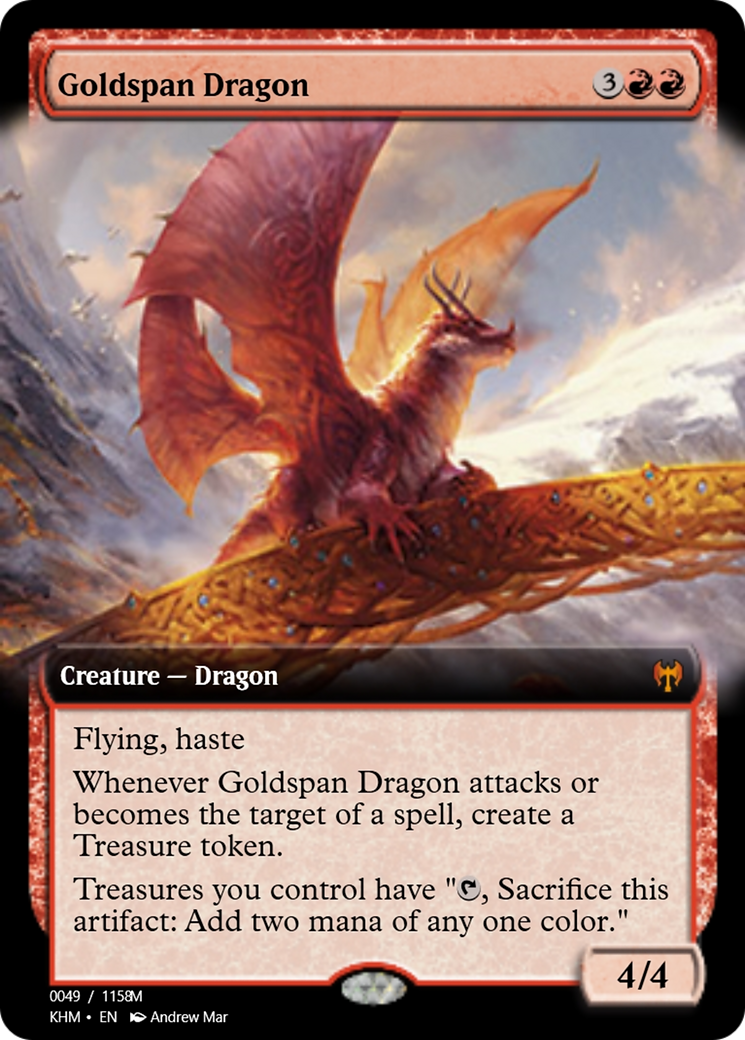 Goldspan Dragon (PRM-88298) - Magic Online Promos