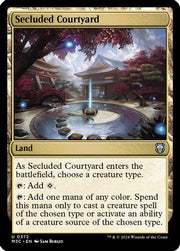 Secluded Courtyard (Ripple Foil) (M3C-372) - Modern Horizons 3 Commander Foil