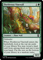 Floriferous Vinewall (Ripple Foil) (M3C-228) - Modern Horizons 3 Commander Foil