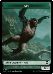 Ape // Plant Double-Sided Token (M3C-14 // 26) - Modern Horizons 3 Commander