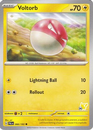 Voltorb - Pikachu 30 066  Battle Academy 2024 - Common