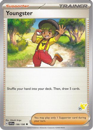 Youngster - Pikachu 21 198  Battle Academy 2024 - Uncommon