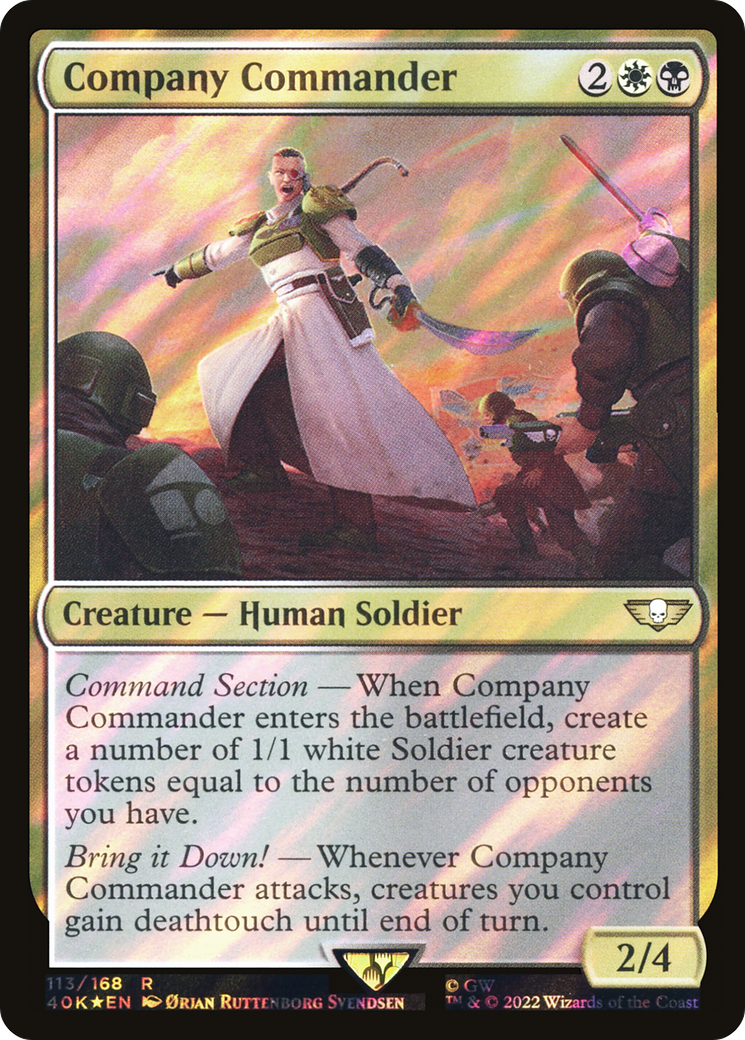 Company Commander (40K-113) - Warhammer 40,000 Commander Foil