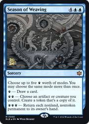 Season of Weaving (PRE-068) - Bloomburrow Promos Foil
