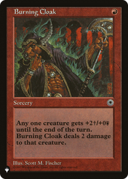 Burning Cloak (LIST-POR-120) - The List