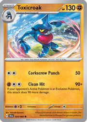 Toxicroak 024/064  - Reverse Holofoil SV Shrouded Fable - Common