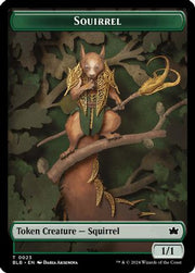 Squirrel // Darkstar Augur Double-Sided Token (BLB-23 // 11) - Bloomburrow Foil