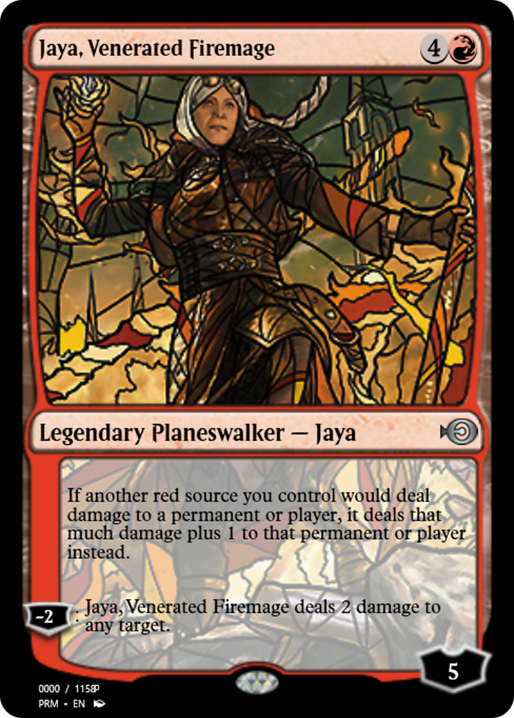 Jaya, Venerated Firemage (PRM-77977) - Magic Online Promos