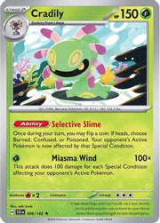 Cradily 006/142  - Reverse Holofoil SV07 Stellar Crown - Rare