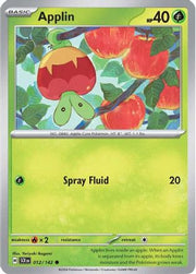 Applin 012/142  - Reverse Holofoil SV07 Stellar Crown - Common