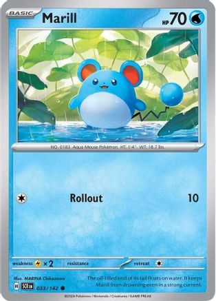 Marill 033/142  SV07 Stellar Crown - Common