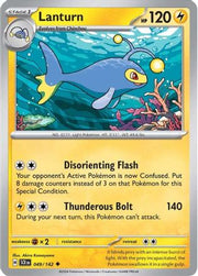 Lanturn 049/142  - Reverse Holofoil SV07 Stellar Crown - Uncommon