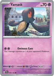 Yamask 062/142  - Reverse Holofoil SV07 Stellar Crown - Common