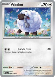 Wooloo 124/142  - Reverse Holofoil SV07 Stellar Crown - Common