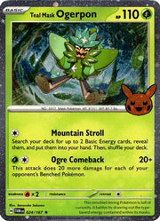 Teal Mask Ogerpon (Cosmos Holo) 024/167  - Holofoil Trick or Trade BOOster Bundle 2024 - Holo Rare