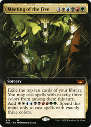 Meeting of the Five (SNC-436) - Streets of New Capenna: (Extended Art) Foil