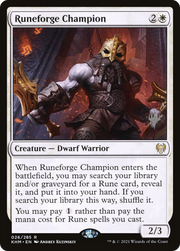 Runeforge Champion (PPKHM-26P) - Kaldheim Promos