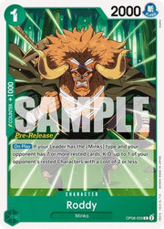 Roddy (OP08-033) - Two Legends Pre-Release Cards