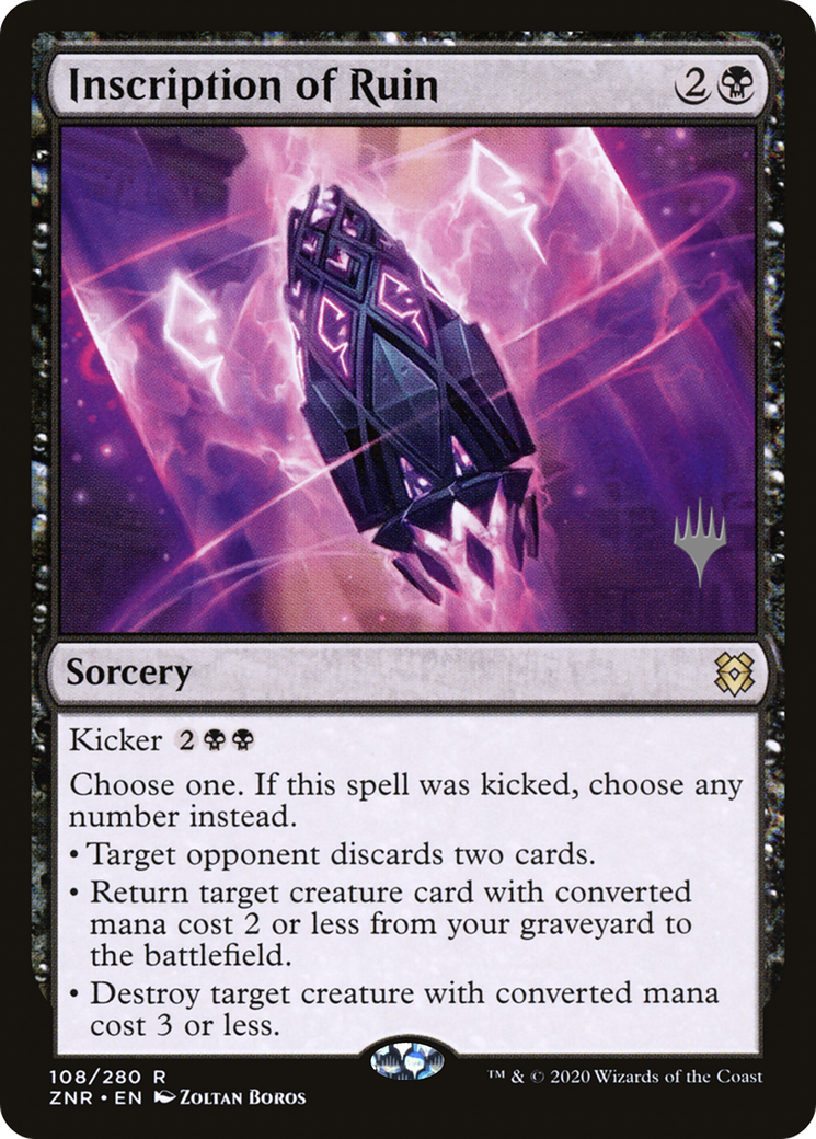 Inscription of Ruin (PPZNR-108) - Zendikar Rising Promos