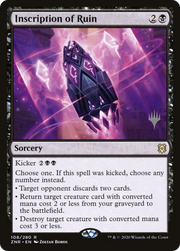 Inscription of Ruin (PPZNR-108) - Zendikar Rising Promos Foil
