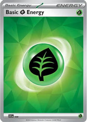 Basic Grass Energy 009  - Holofoil SV07 Stellar Crown - Common