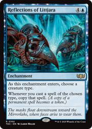 Reflections of Littjara (TDC-164) - Commander: Tarkir: Dragonstorm: (enchantment)
