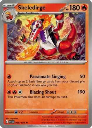 Skeledirge 038/198  Deck Exclusives - Rare
