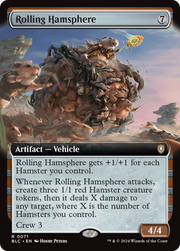 Rolling Hamsphere (BLC-071) - Bloomburrow Commander: (Extended Art)