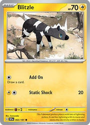 Blitzle 062/191  - Reverse Holofoil SV08 Surging Sparks - Common